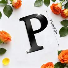 一套黑色亚克力镜面字母墙贴（含EVA背衬，A-Z字母） - 自粘防水字母墙饰，可选高度10/15/20/30厘米。DIY励志语录套装，非常适合圣诞装饰。 - 彩色 - 查看 18