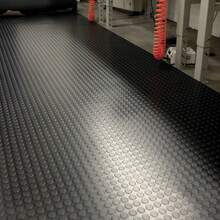 Heavy-Duty Black Rubber Floor Mat, Suitable For Garages, Workrooms And Laboratories - Woven Pattern, Anti-Slip, High-Quality, Storage Room Floor Mat, Textured Surface