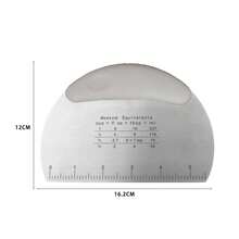 Una herramienta de pastelería multifuncional para la cocina, adecuada para hornear, hacer pan y fondant, segura para alimentos, con marcadores de medición, adecuada para utensilios de hornear en Pascua y Acción de Gracias