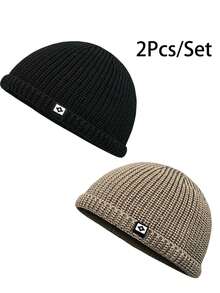 2件套男士穆斯林针织透气库菲帽中东祈祷帽阿拉伯传统头饰斋月庆祝帽 - 2PCS - 查看 27