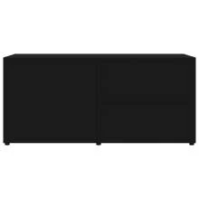 vidaXL TV-Schrank Schwarz 80x34x36 cm Holzwerkstoff