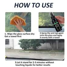 JB-XPCS 30/100ml Anti-Fog Spray, Glass Anti-Fog Coating Defogging Agent, Long-Lasting Car Care Defogging Product For Automotive Rearview Mirror - Black - View 8