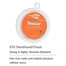 STS - Sedal de Pesca de fluorocarbono lder para Trucha y Acero - 6 libras 100 yardas + Transparente - Ver 2