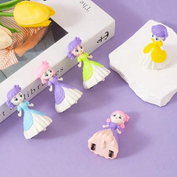 10pcs Mini Princess Pullback Car Toys - Vibrant Cartoon Design, Ideal For Birthday Parties & Holiday Gifts, Classroom Rewards, Party Game Supplies (Random Color), Party Game Accessories | Vibrant Cartoon Design | Plastic