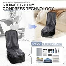 Vakuum-Kompression Rucksack - Nylon, für Herren Großraum-Reiserucksack, multifunktionaler Gepäckaufbewahrungsrucksack, leicht & wasserbeständig - perfekt für Reisen, Wandern, Camping & Outdoor-Abenteuer, Mehrzweck-Vakuum-Aufbewahrungsrucksack für Studenten, Schultasche für Schüler und Studenten, Reisetasche