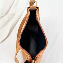 Bolso de hombro minimalista de unicolor casual para mujer