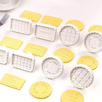 3D 饼干模具套装、饼干印章、用于糖果和糖工艺、适用于糖果和面团装饰的烘焙工具、烘焙必需品