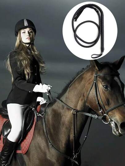 1.8m Equestrian Riding Crop, Portable Riding Training Whip, Equestrian Performance Prop, Riding Competition Equipment, Can Also Be Used As Intimate Roleplay Prop