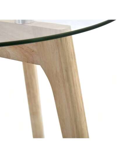 VidaXL Piece Side Tafel Set Tempered Glass view 9