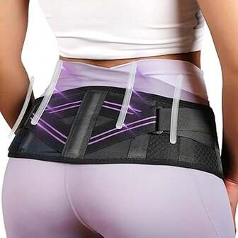 1 件装骶髂关节带，增强压缩力，适用于办公室和家庭锻炼的髋部支架，男女通用的骶髂关节带，支撑骨盆、腿部、背部，防滑