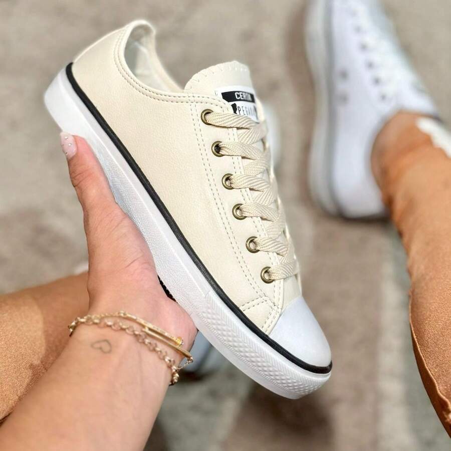 Women's Men's Tennis Shoes GEL Insole Casual Gym Sport Leisure Day Day All Right Grip Comfortable Classic - 米色/C - 查看 1