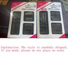 55pcs Stainless Steel Hand Sewing Needles, Easy To Thread, Sewing Tools