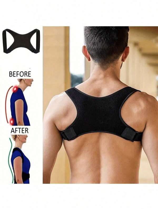1pc Invisible Body Posture Corrector Brace For Heavy Clothes In Autumn And Winter, Posture Corrector For Men, Adults And Kids, Sports And Outdoor Accessories, Training Aid To Correct And Prevent Curvature. Christmas