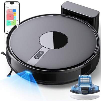  Lubluelu B40 Smart Navigation 6500Pa Robot Vacuum Cleaner And Mop App Control 14 No-Go Zones LiDAR Laser Navigation