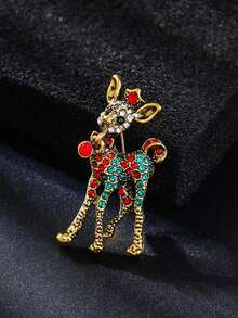 New Luxury Fashion Animal Brooch, Versatile Lapel Pin, Elegant Suit Accessory Christmas Gift