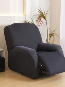 4/6/8pcs Solid Color Lounge Chair Sofa Cover, Polyester Fiber Simple Milk Silk Fabric Lounge Chair Cover, Suitable For Office, Living Room, Home Decoration, Washable Sofa Cover, Suitable For All Seasons