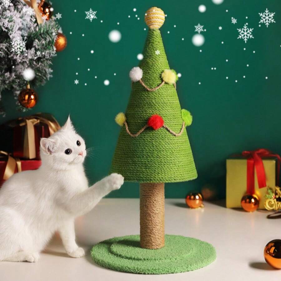 Cat Climbing Frame Christmas Tree Cat Scratching Board Climbing Tree Cat Tree Claw Sharpening Solid Wood Cat Bed Cat Scratching Frame Sisal Cat Scratching Post Cat Claw Board
