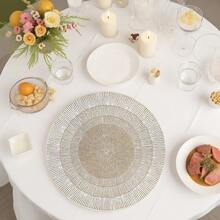 4pcs/6pcs/8pcs/10pcs Bohemian Style Woven Cotton Crochet Placemats With Tassels, Suitable For Placing Cutlery, Plates, Glasses Or Other Tabletop Items, Providing Protection For Your Dining Table. Suitable For Birthdays, Weddings, Parties, Easter, Thanksgiving, Christmas, New Year, Housewarming, Graduations And Other Occasions. - Multicolor - View 2