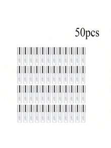 1.2 毫升透明迷你唇彩管可再填充空唇膏唇彩容器瓶透明迷你口红容器女士 DIY 化妆（黑色）