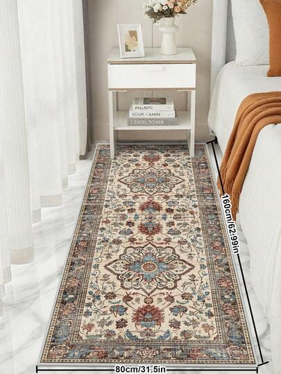 1pc Runner Rug Area Rug Plush Carpet Rug Large Rug Living Room Bedroom Rug Hallway Rug Printing Rug Corridor Mat Soft And Comfort Skin Friendly Water-Absorbent And Easily Cleanable Rug Kitchen Decor Kitchen Floor Mat Faux Cashmere Dirt-Resistant Kitchen Rug For Indoor/Outdoor Entrance Bedroom Home Decoration Suitable Multi-Color Options Carpet ForHome Laundry Room Home Carpet Machine Washable