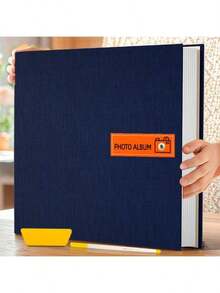 Large Self-Adhesive Photo Album 4x6 5x7 8x10 Scrapbook Album DIY, Gift For Mom, Family, Baby And Wedding, With Metal Pen And Plastic Board