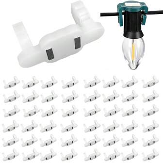 500/100pcs Strong Magnetic Christmas Light Clips, Fit For C9 Sockets, Magnetic Christmas Light Clips Metal Roof Outdoor, C9 Magnetic Clips Universal Outdoor Christmas Icicle String Side Fence, Outdoor String Light Magnetic Clips, For Hanging Christmas Lights, Cable Management And Rope Organization