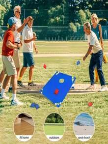 Kids Toys Bean Bags Toss Game Set - Portable Cornhole Set With Cornhole Game Boards & Soft Bean Bags, Outdoor Yard Toss Game For Toddlers/Children, Indoor Outdoor Backyard Patio Beach Lawn Game, Durable Kids' Party Activity Toy, Perfect Children's Birthday Holiday Christmas Gift For Boys Girls Ages 3-12 - Multicolor - View 7