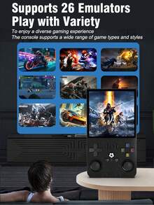1 Máy chơi game cầm tay mới có màn hình HD 4.0 inch, tích hợp 18000 trò chơi cổ điển hoài cổ, 26 GBA/FC, trình giả lập Arcade cổ điển, cần điều khiển kép, máy chơi game cầm tay PSP mã nguồn mở hỗ trợ chế độ chơi hai người, món quà hoàn hảo cho kỳ nghỉ lễ. - Nhiều màu - Xem 10