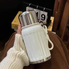 1pc 316 Stainless Steel, High Appearance Dopamine Color Outdoor Water Bottle--Full Metal Vacuum Insulation, Keep Drinks Hot And Cold;Suitable For Work, School, Camping, Sports, Travel, School Essentials, Work Hydration, Fashion Bottle, Fashion , Portable ,  Bottle, Student, Traveler