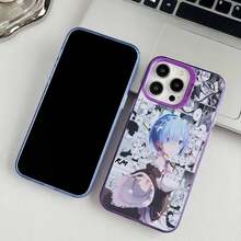 Anime R-Re Z-Zero R- Phone Case Unique Holographic Rainbow  11-16 Pro Max TPU Case. Slim Fit, Shockproof, Skin-Friendly,Covercompatible With  17 Case,  17 Pro Case,  17 Pro Max Case - Z1 - View 4