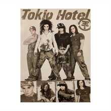 1 pieza Póster de lienzo de la banda de rock Tokio Hotel - Impresión artística sin marco para decoración moderna del hogar y oficina, perfecto para dormitorio y sala de estar, ideal para la decoración de la habitación