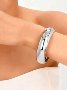 2025 New Arrival 1/2/3pcs/Set Unique Bracelet, & Versatile Jewelry For Women, Suitable For Party, Daily Wear, Valentine's Day, Mother's Day, Wedding, Ocean/Resort Style - Silver - View 10