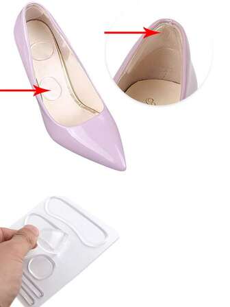 Foot care 多功能自粘式三合一脚部摩擦缓解垫，适用于凉鞋、皮鞋、高跟鞋