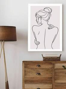 Retrato de pareja en lienzo con arte de línea personalizado, regalo de aniversario personalizado para parejas, novio, novia, arte dibujado a mano personalizado a partir de una foto