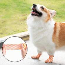 Pet Puppies Going Out With Anti Dirty Leggings, Self-Adhesive Bandages, Dog Walking Wraps, Foot Protection Bandages, Dog Anti Licking Foot Covers, Non Stick Hair, Waterproof, Non Slip, Comfortable, Breathable, Mild And Hypoallergenic - Multicolor - View 4