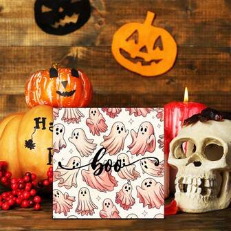 Piece Halloween Tabletop Decorations Cute Pumpkin Decoration With "Boo!" Sign, Vintage Farmhouse Halloween Party Decorations, No Electricity Required, Suitable For Home, Office, Shelf, Tabletop Scary Fall Decorations, Halloween Party Decorations, Holiday Display, Joke Design, Durable Material, Decorative Sign, Holiday Shopper, Shelf Display, Rustic Style, Handmade, Home Decor