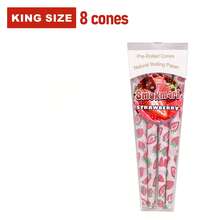 8 Stück King Size vorgerollte Fruchtgeschmack Papiere, mehrere Geschmacksrichtungen (Blaubeere, Mango, Traube, Kirsche, Erdbeere) erhältlich, Einweg Großformat Papierhülsen mit Filtern, Raucherzubehör, Geschenke zum Valentinstag, Geburtstag, Party - Verschiedenfarbig - Übersicht 11