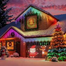 Luces de Cortina RGBIC Inteligentes, 400 LED Luces led para Cuarto 2m x 2m con APP Hello Fairy y Control Remoto, Luces led para Cuarto Sincronización con Música Programable Decoración en Navidad - 1 - Ver 9