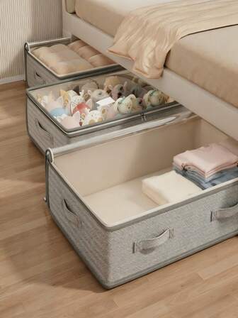 Bolsas plegables para almacenamiento debajo de la cama, excelente funcionalidad y uso versátil para mantas, faldas, edredones, almohadas, ropa y almacenamiento debajo de la cama, ahorro de espacio, ideal para el Día del Trabajo, almacenamiento debajo de la cama