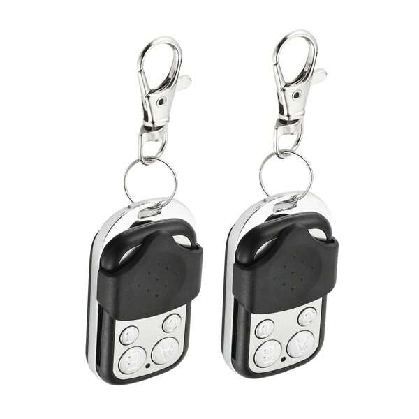 2Pcs 4-Button Selflearning Remote Control Gate Garage Opener Wireless Control/