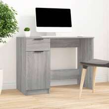 vidaXL Schreibtisch Grau Sonoma 100x50x75 Cm Holzwerkstoff - Grey - View 1
