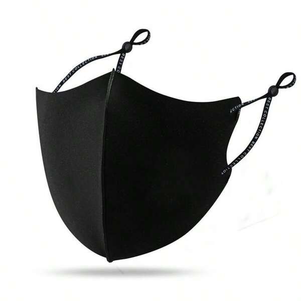 1pc Solid Color Face Mask, Suitable For Daily Wear In Autumn/Winter