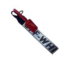 NEW White Compatible Wristband Of Keychain , Bracelet Bag Strap, Hand Chain Bag Strap - Suitable For Both Men And Women.Hand Chain Keychain Hanger In A Stylish Classic Design.Keychain Storage Box.Fashionable  Car Keychain.Hip-Hop Brand Embroidered Canvas Luggage, Backpack, Camera Strap, Denim Accessories - Bạc - Xem 2