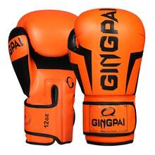 GINGPAI Adult Unisex Breathable Mesh Boxing Gloves, Suitable For Teenagers, MMA, Muay Thai, Kickboxing, Workout At Gym Or Home Use - Orange - View 12