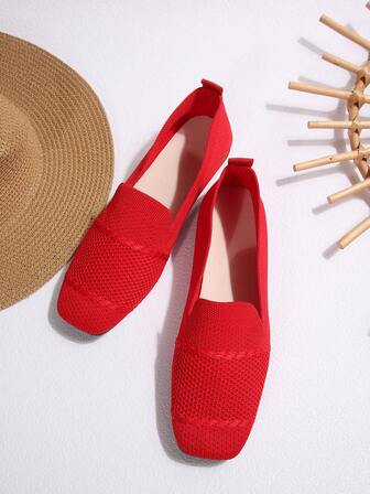 Casual Fashion Slip-On Lightweight Outdoor Sneakers For Teenage Girls