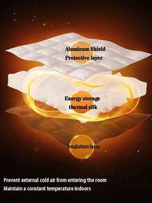1 件隔热遮光窗帘，冬季防风隔热窗帘，隔音隔热窗帘，夏季浴室厨房卧室防紫外线遮阳帘，密封窗户，遮光隔音，易于安装，带钩环，无需钻孔 - 銀色黑邊 - 查看 6
