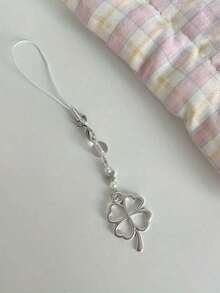 Móc khóa điện thoại hình cỏ bốn lá và bướm đính cườm thủ công xinh xắn dành cho bé gái, quà tặng cho mẹ, gia đình, bạn bè, sinh nhật, ngày lễ. Móc khóa điện thoại, dây đeo điện thoại tương thích với Android và hầu hết các điện thoại thông minh. Quà tặng cho mẹ, gia đình, bạn bè, trẻ em, sinh nhật, ngày lễ. - Bạc - Xem 2