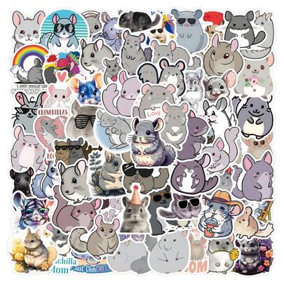 112PCS Chinchilla Stickers Pack | Western Stickers,High Quality Stickers For Scrapbook,Graffiti Sticker,Journaling,Laptop,Bumper,Skateboard,Water Bottles,Computer,Cartoon,Hard Hat,Car Stickers,Stickers Can Bring A Lot Of Fun To Your Life,The Perfect Gift For Adults