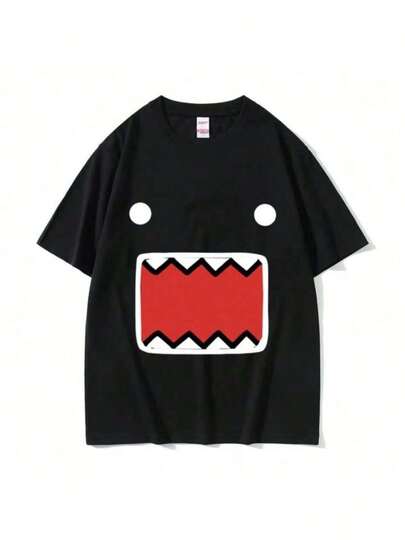 Refreshing Summer Epic Face Domo Kun Funny Meme T Shirts Men men Summer O-Neck Fashion High Quality T-Shirt Casual 100 Cotton Oversized Tshirt