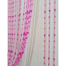 - Cortina de abalorio de acrlico para puertas colgantes, con borlas y separador de habitacin, decoracin de visualizacin para puerta, ventana, sala de estar, boda 042 caf, 39x 78 - 99,1An x 199,9Al cm (1 Paneles) + 042 Rosa Rojo - Ver 5